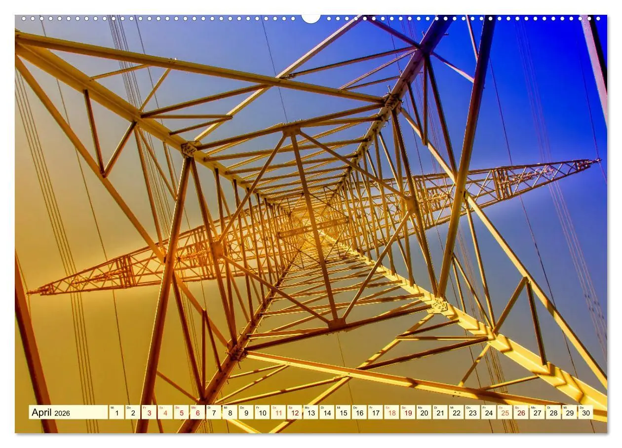 Bild: 9783457920572 | Strommasten - Wege des Stroms (Wandkalender 2026 DIN A2 quer),...