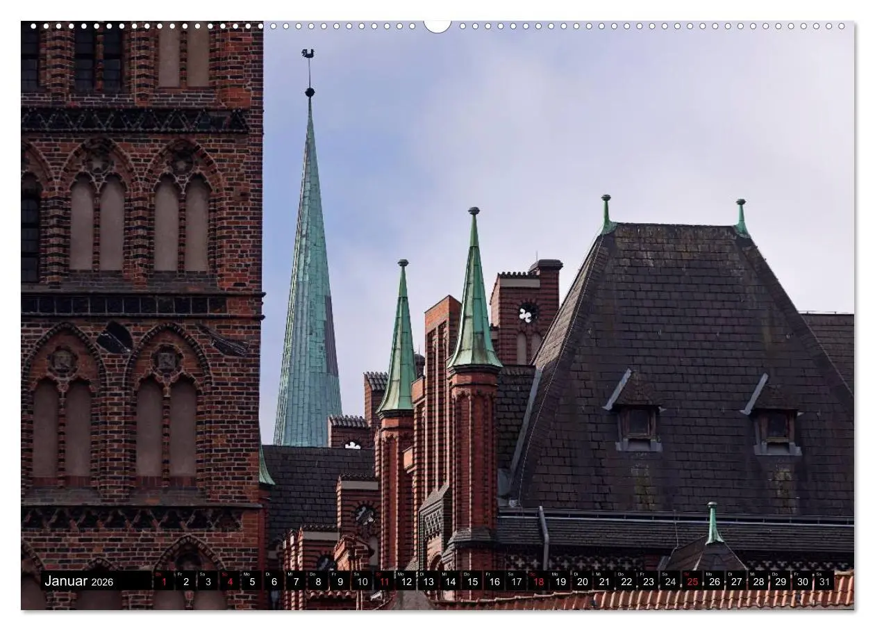 Bild: 9783516010572 | Ostseeperle Lübeck (Wandkalender 2026 DIN A2 quer), CALVENDO...