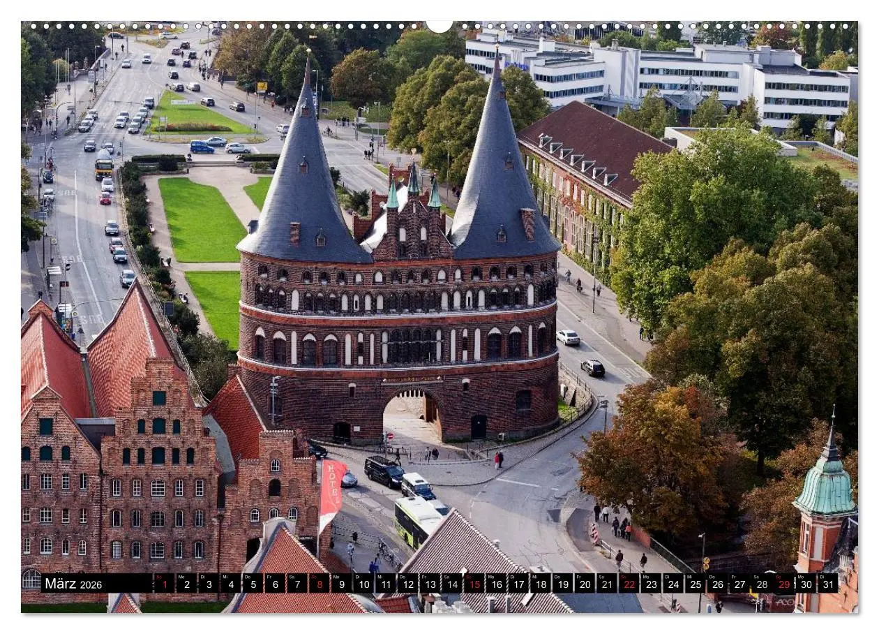 Bild: 9783516010572 | Ostseeperle Lübeck (Wandkalender 2026 DIN A2 quer), CALVENDO...
