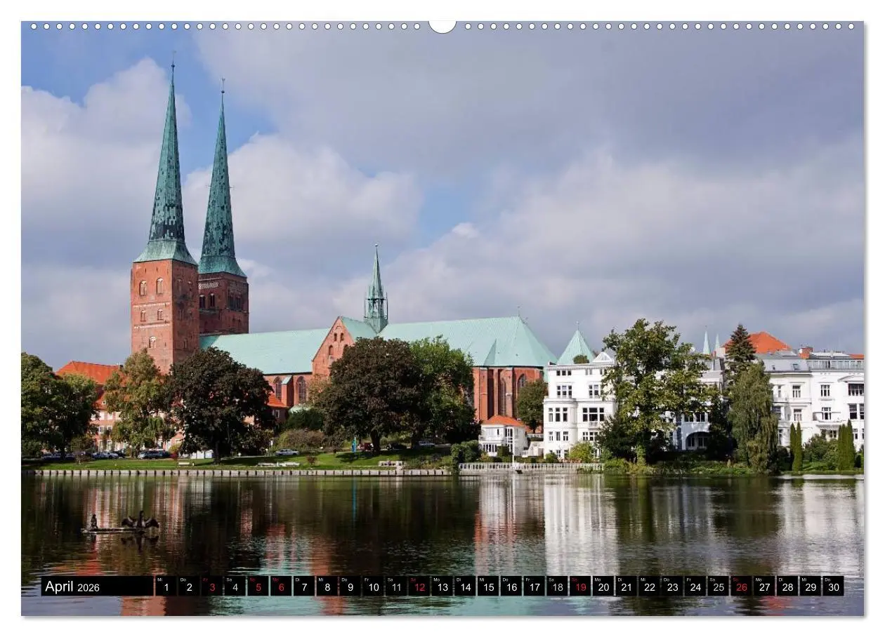 Bild: 9783516010572 | Ostseeperle Lübeck (Wandkalender 2026 DIN A2 quer), CALVENDO...