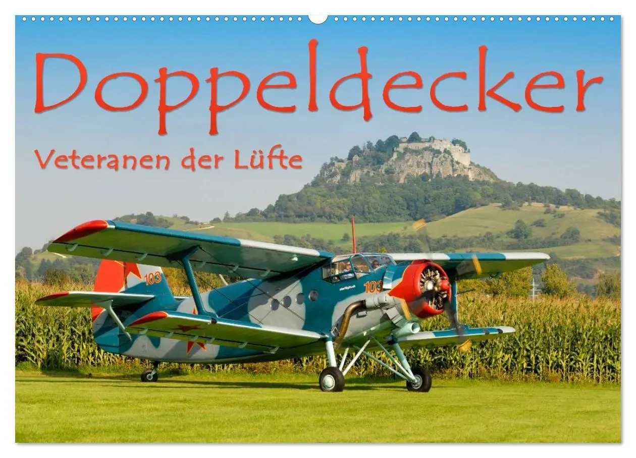 Cover: 9783516180572 | Doppeldecker - Veteranen der Lüfte (Wandkalender 2026 DIN A2 quer),...