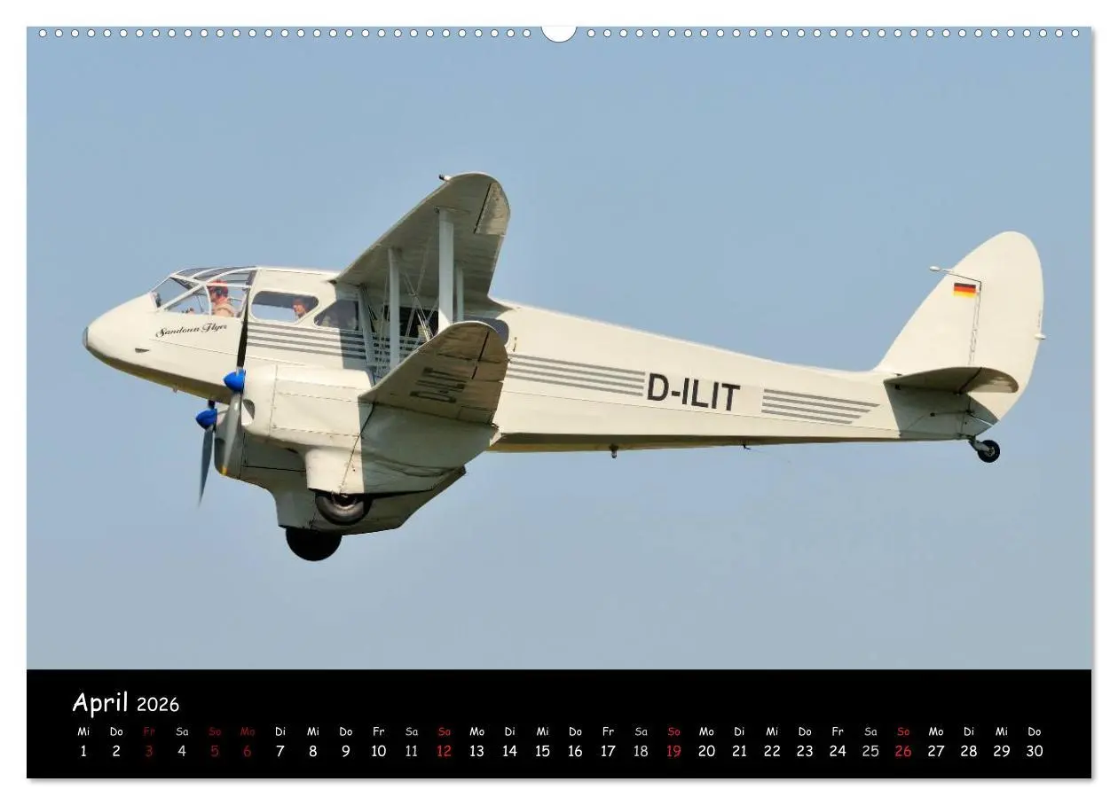 Bild: 9783516180572 | Doppeldecker - Veteranen der Lüfte (Wandkalender 2026 DIN A2 quer),...