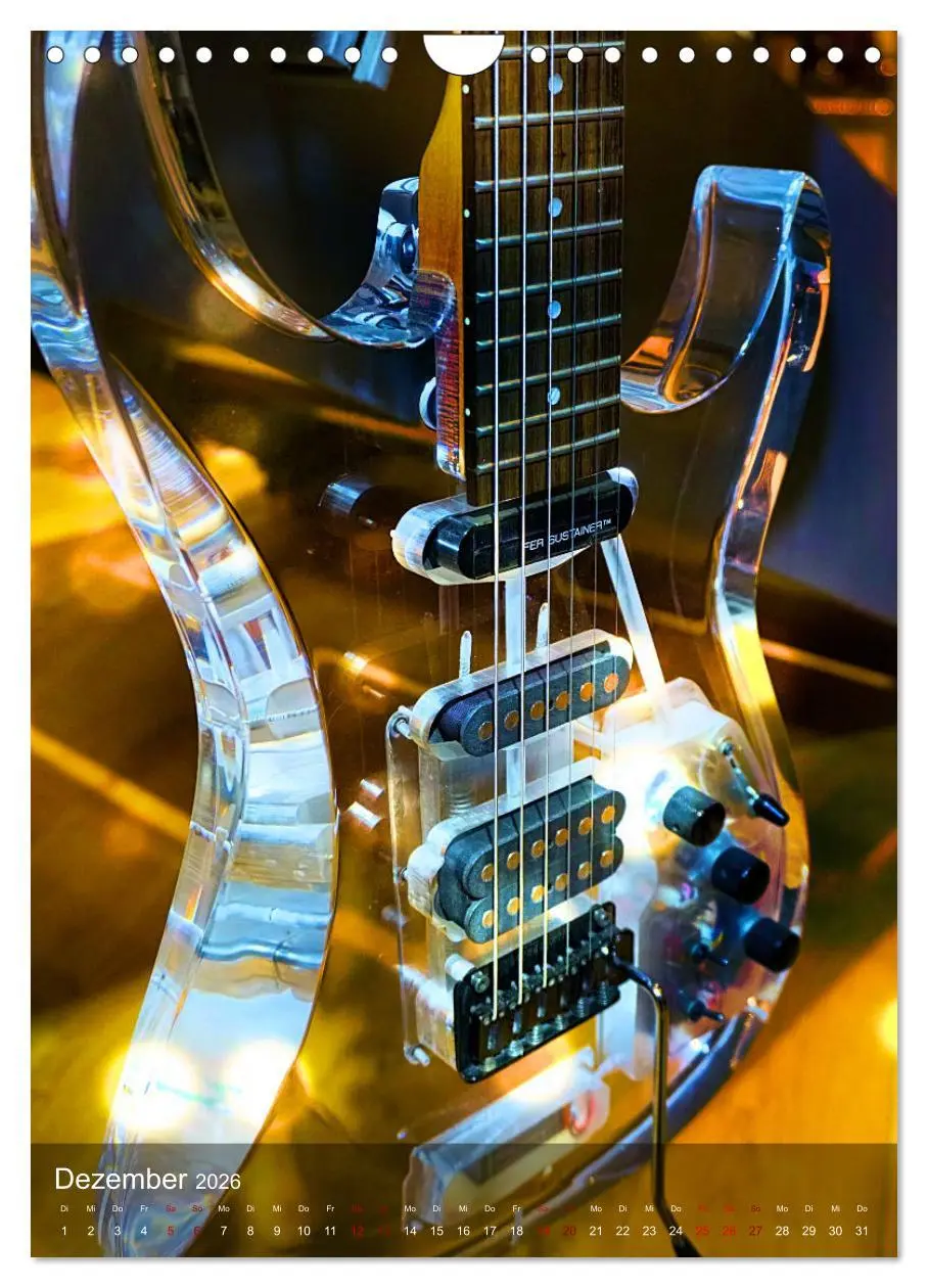 Bild: 9783516320572 | Magische Gitarren (Wandkalender 2026 DIN A4 hoch), CALVENDO...