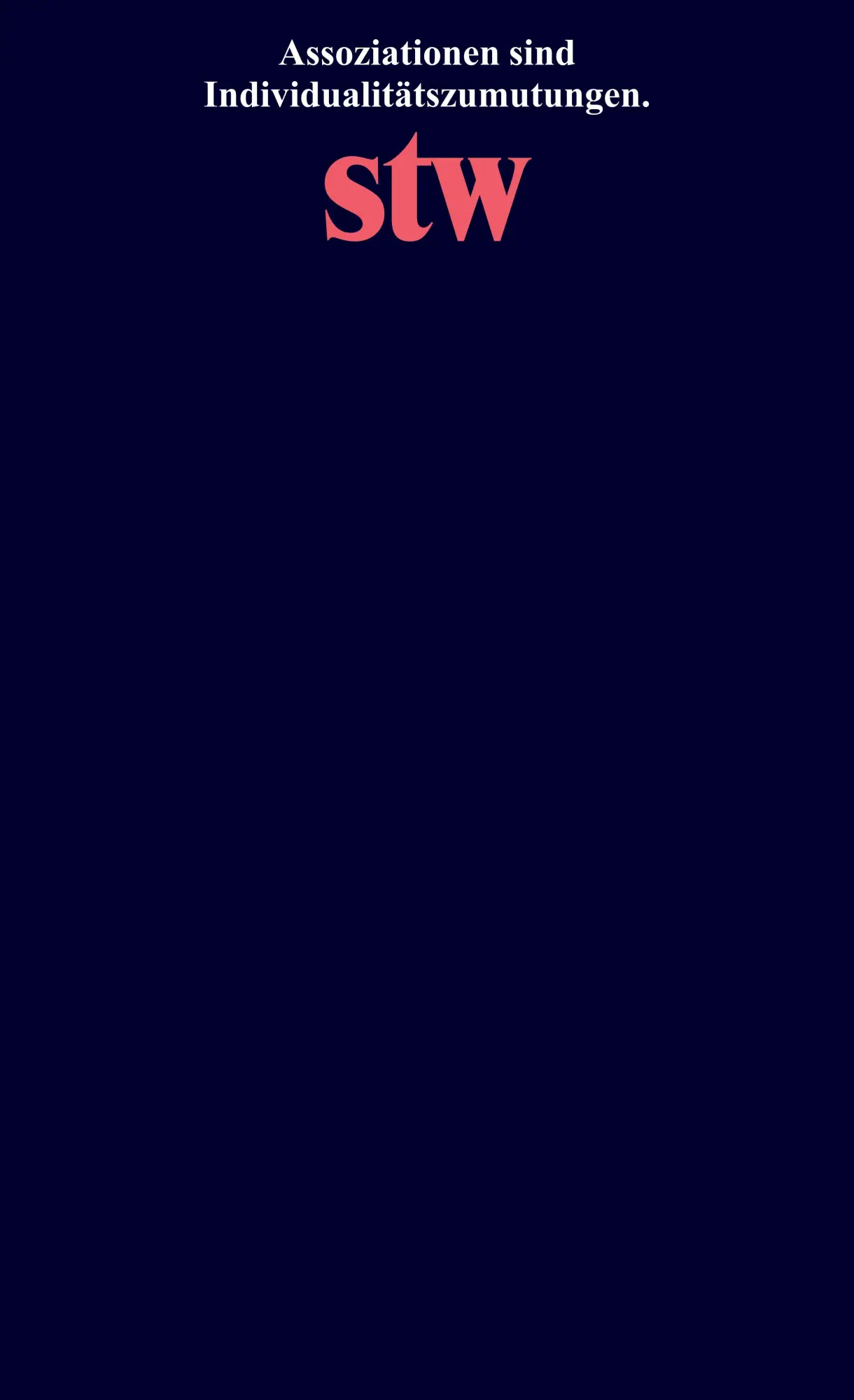 Rückseite: 9783518300572 | Assoziationen | Das Erlebnis der Individualität | Lambert Wiesing