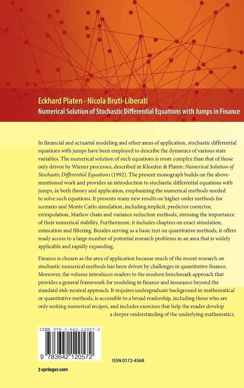 Rückseite: 9783642120572 | Numerical Solution of Stochastic Differential Equations with Jumps...