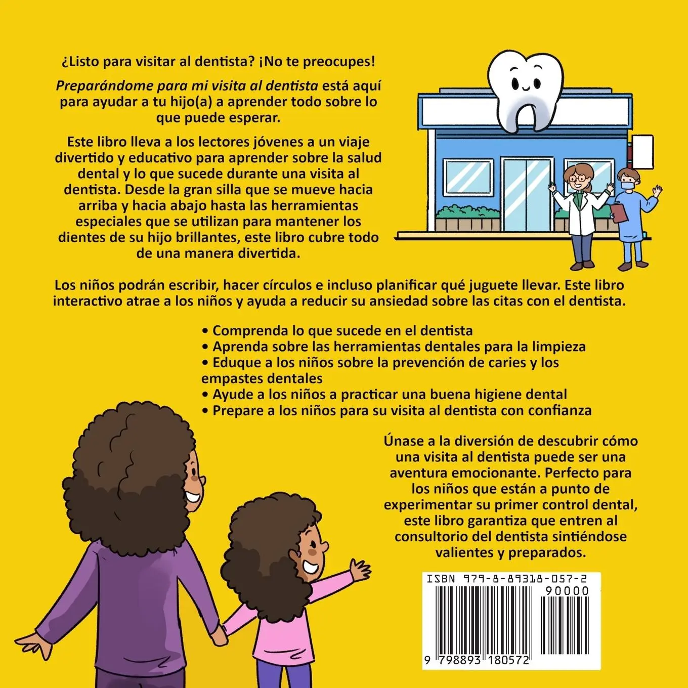 Rückseite: 9798893180572 | Preparándome para Mi Visita al Dentista | Fei Zheng-Ward | Taschenbuch