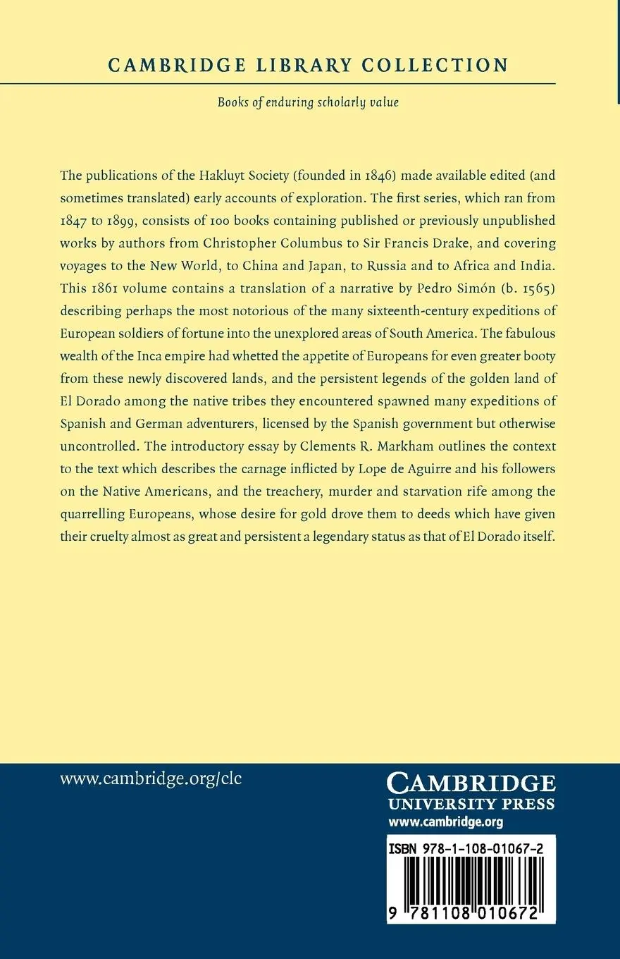 Rückseite: 9781108010672 | The Expedition of Pedro de Ursua and Lope de Aguirre in Search of...