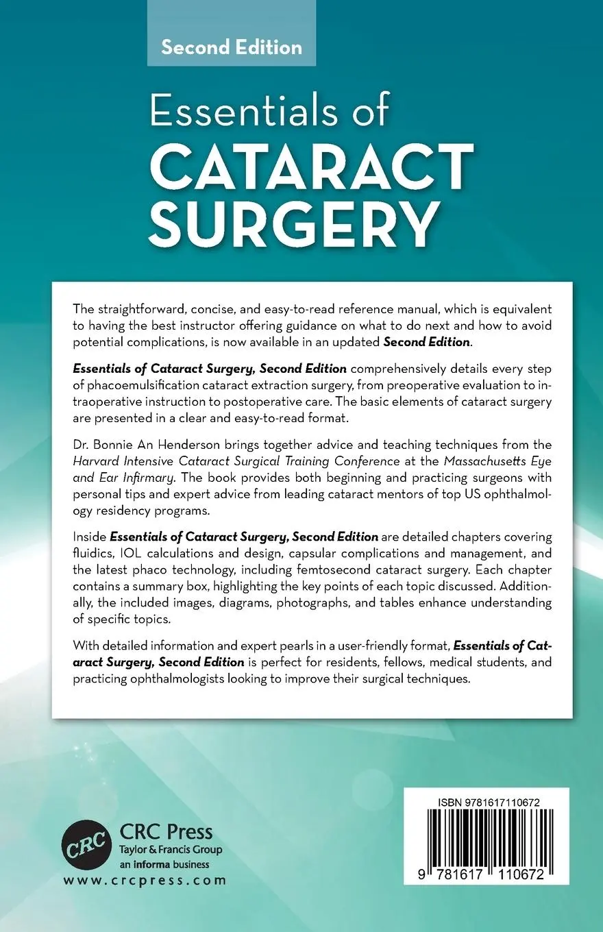 Rückseite: 9781617110672 | Essentials of Cataract Surgery | Bonnie Henderson | Taschenbuch | 2014