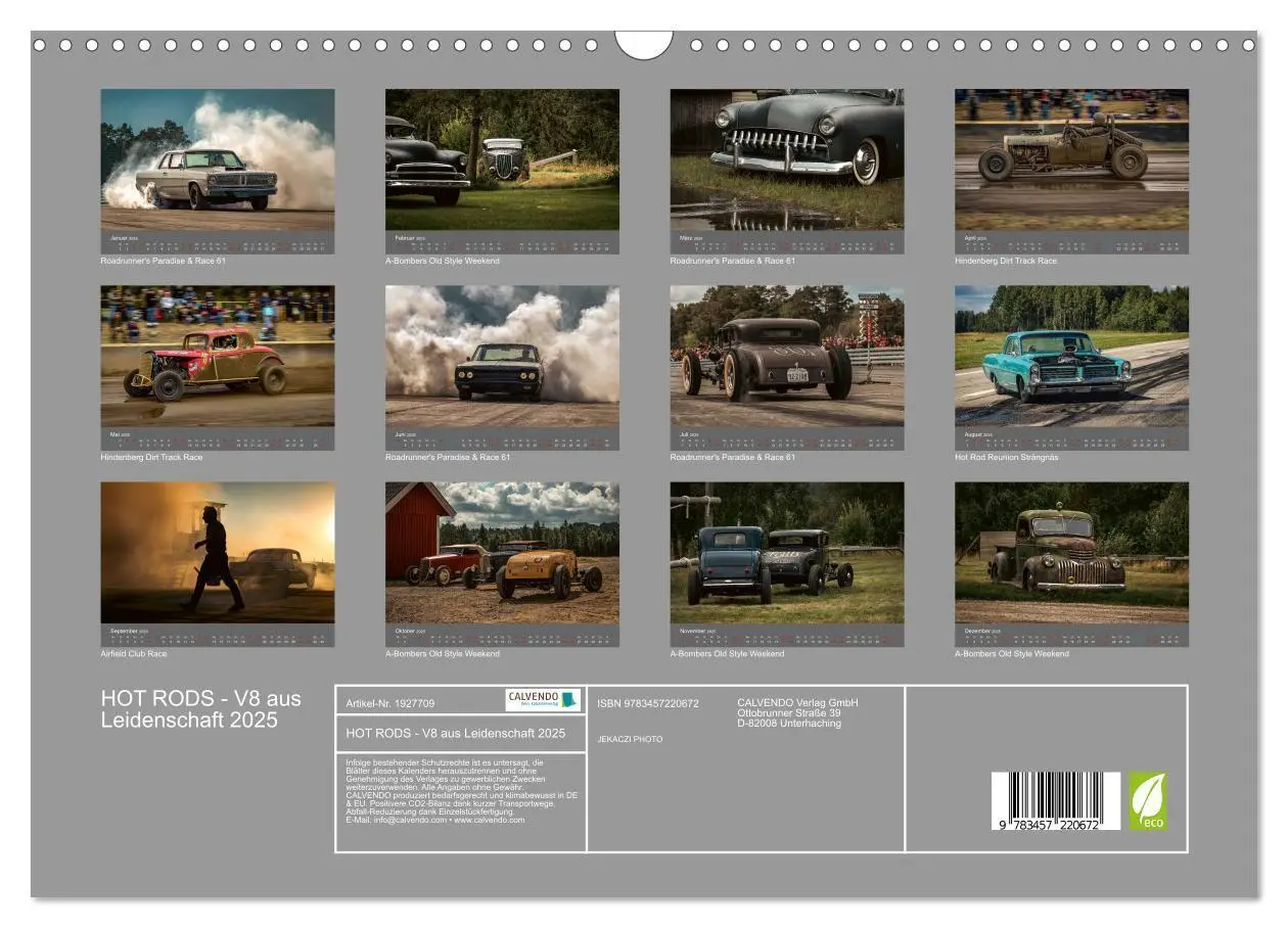 Bild: 9783457220672 | HOT RODS - V8 aus Leidenschaft 2025 (Wandkalender 2025 DIN A3...