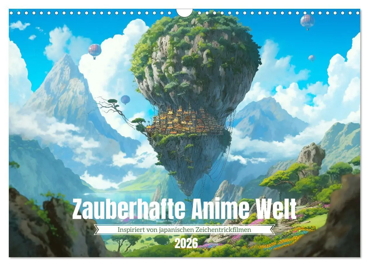 Cover: 9783457530672 | Zauberhafte Anime Welt (Wandkalender 2026 DIN A3 quer), CALVENDO...