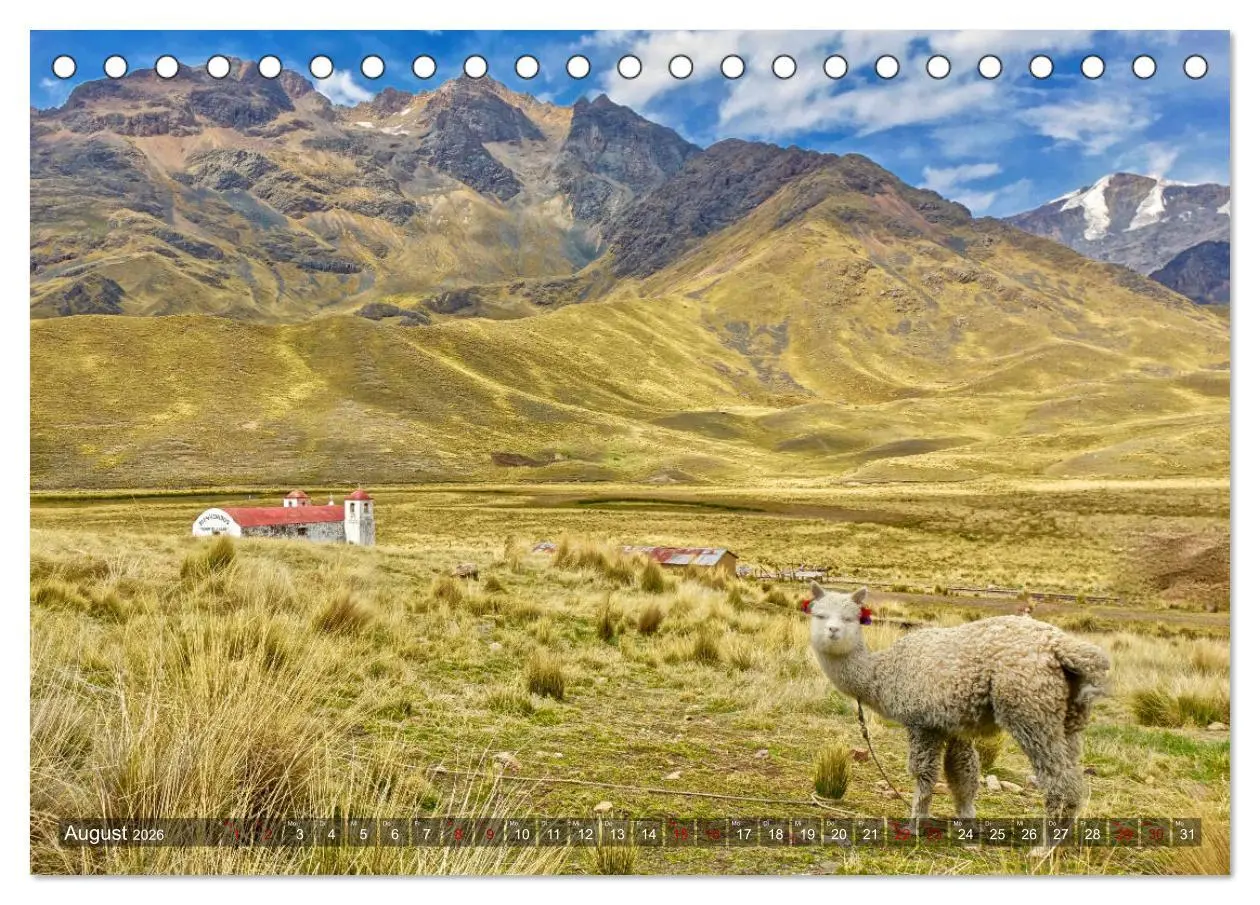 Bild: 9783457840672 | Peru Bolivien Chile (Tischkalender 2026 DIN A5 quer), CALVENDO...
