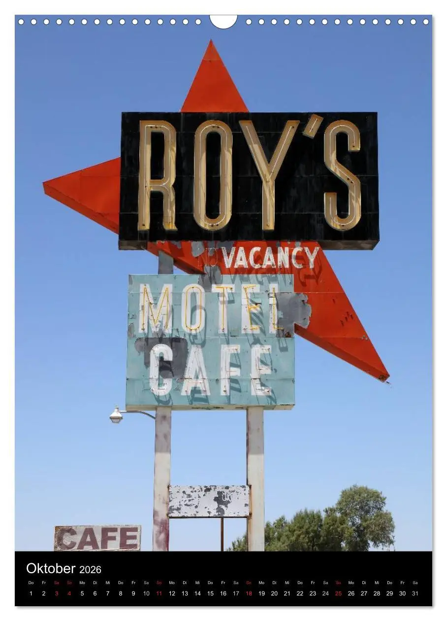 Bild: 9783516480672 | Route 66 (Wandkalender 2026 DIN A3 hoch), CALVENDO Monatskalender