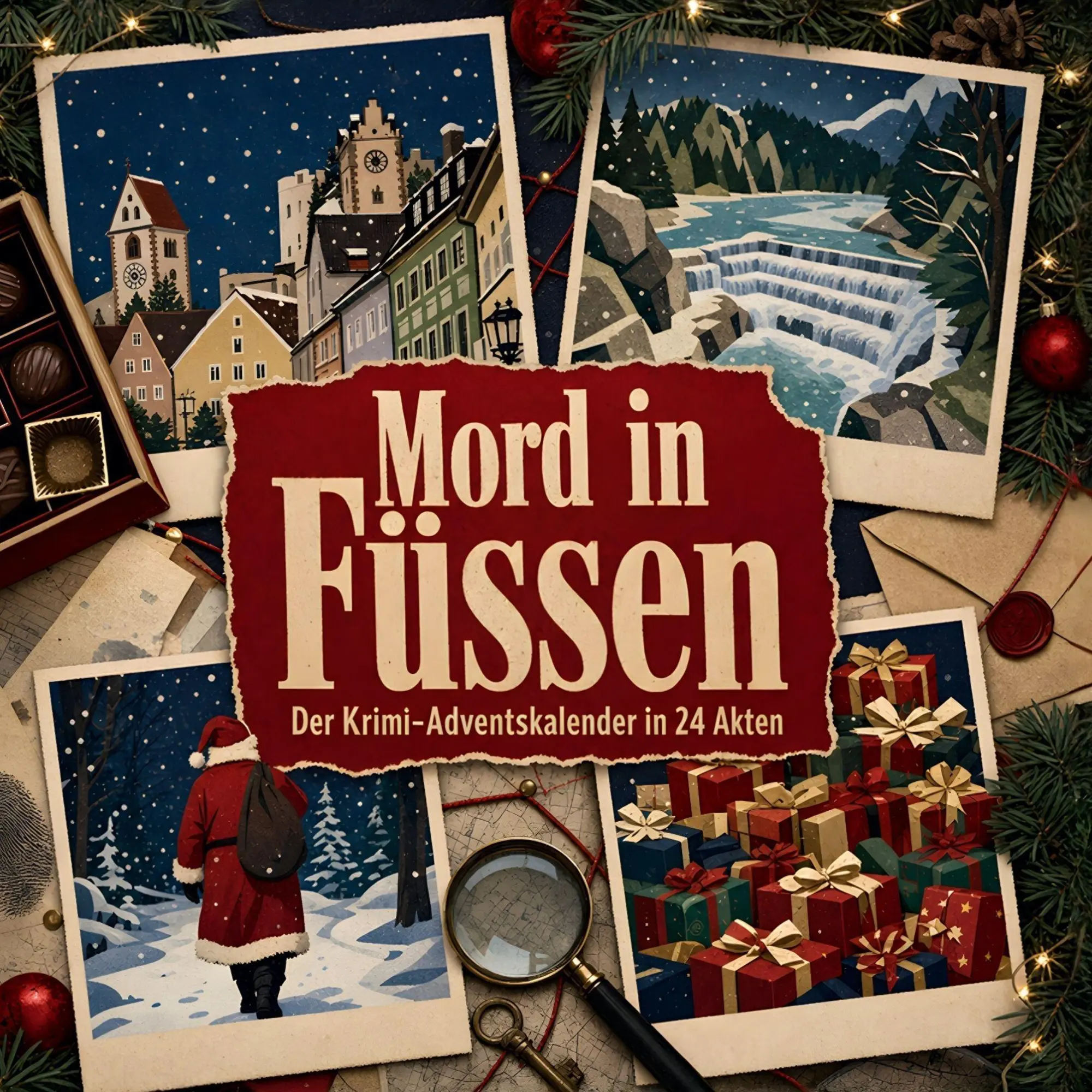Cover: 9783696120672 | Mord in Füssen | Der Krimi-Adventskalender in 24 Akten | Luisa Schmitt