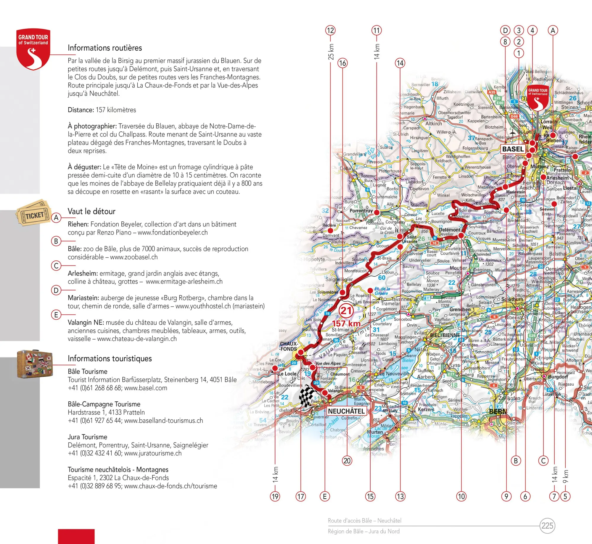 Bild: 9783828330672 | Hallwag Reiseführer Grand Tour de Suisse, französische Ausgabe | Buch