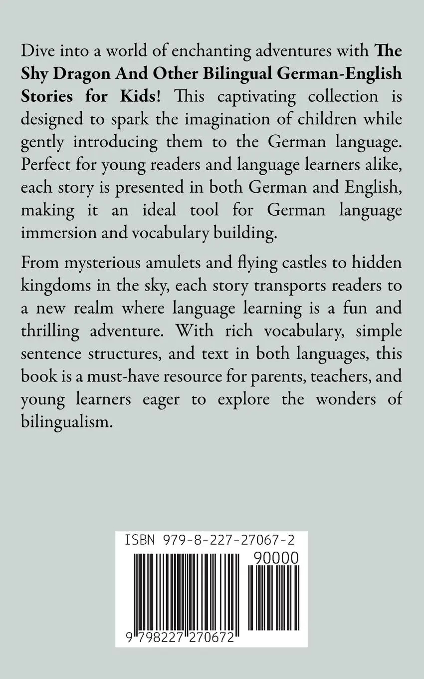 Rückseite: 9798227270672 | The Shy Dragon And Other Bilingual German-English Stories for Kids