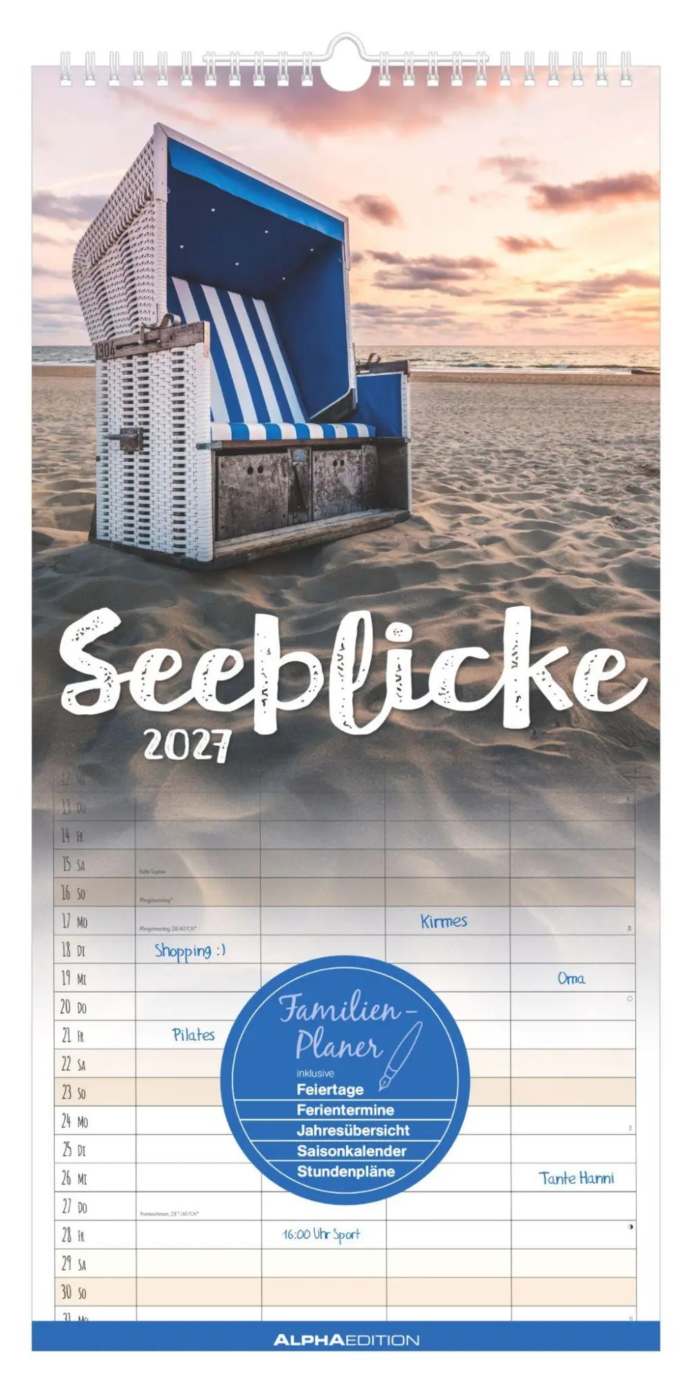 Cover: 4069095010772 | Seeblicke 2027 | Neumann Verlage GmbH &amp; Co KG | Kalender | Ringheftung