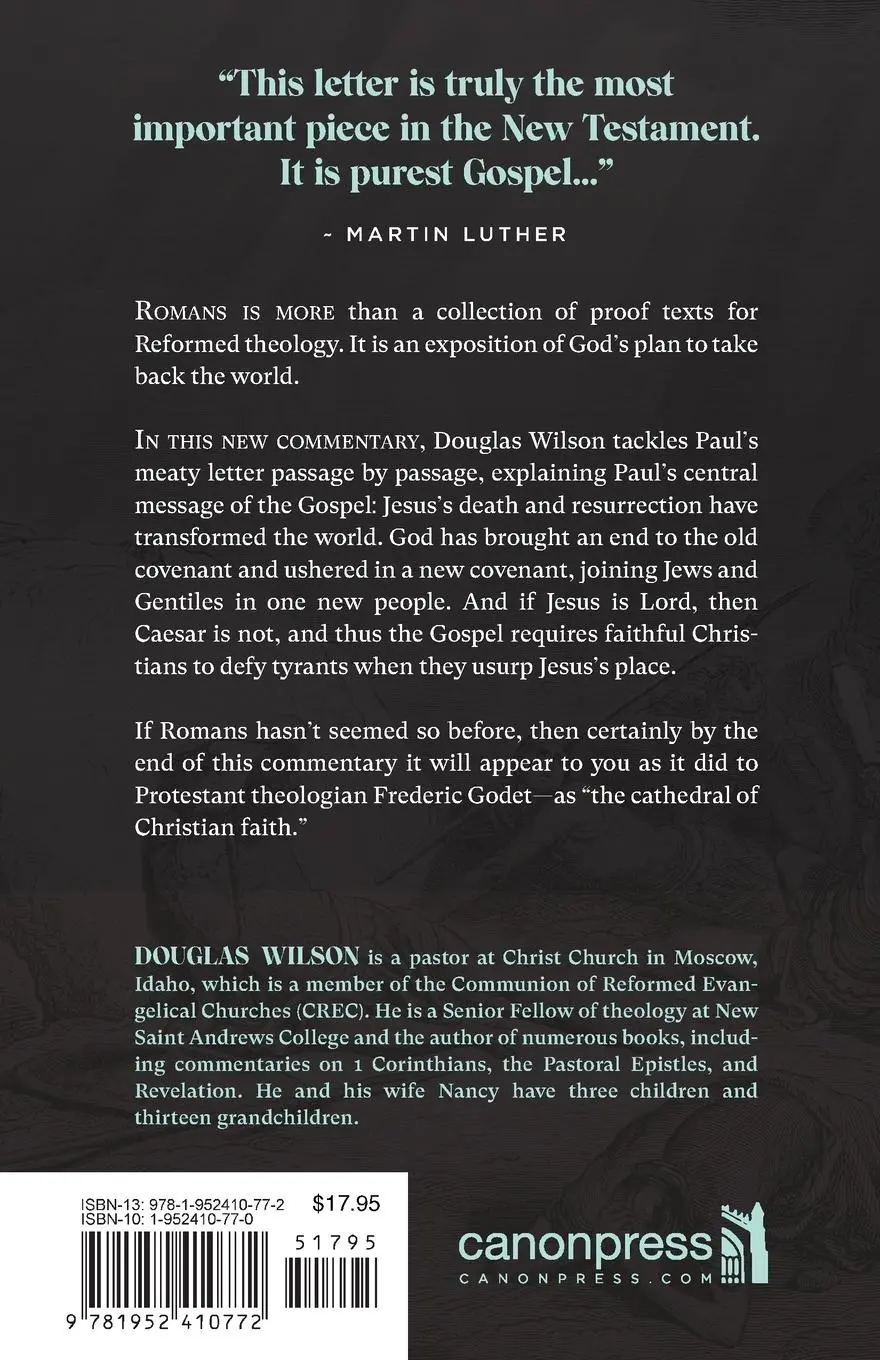 Rückseite: 9781952410772 | To the Church in Rome | A Commentary on Paul's Greatest Epistle | Buch