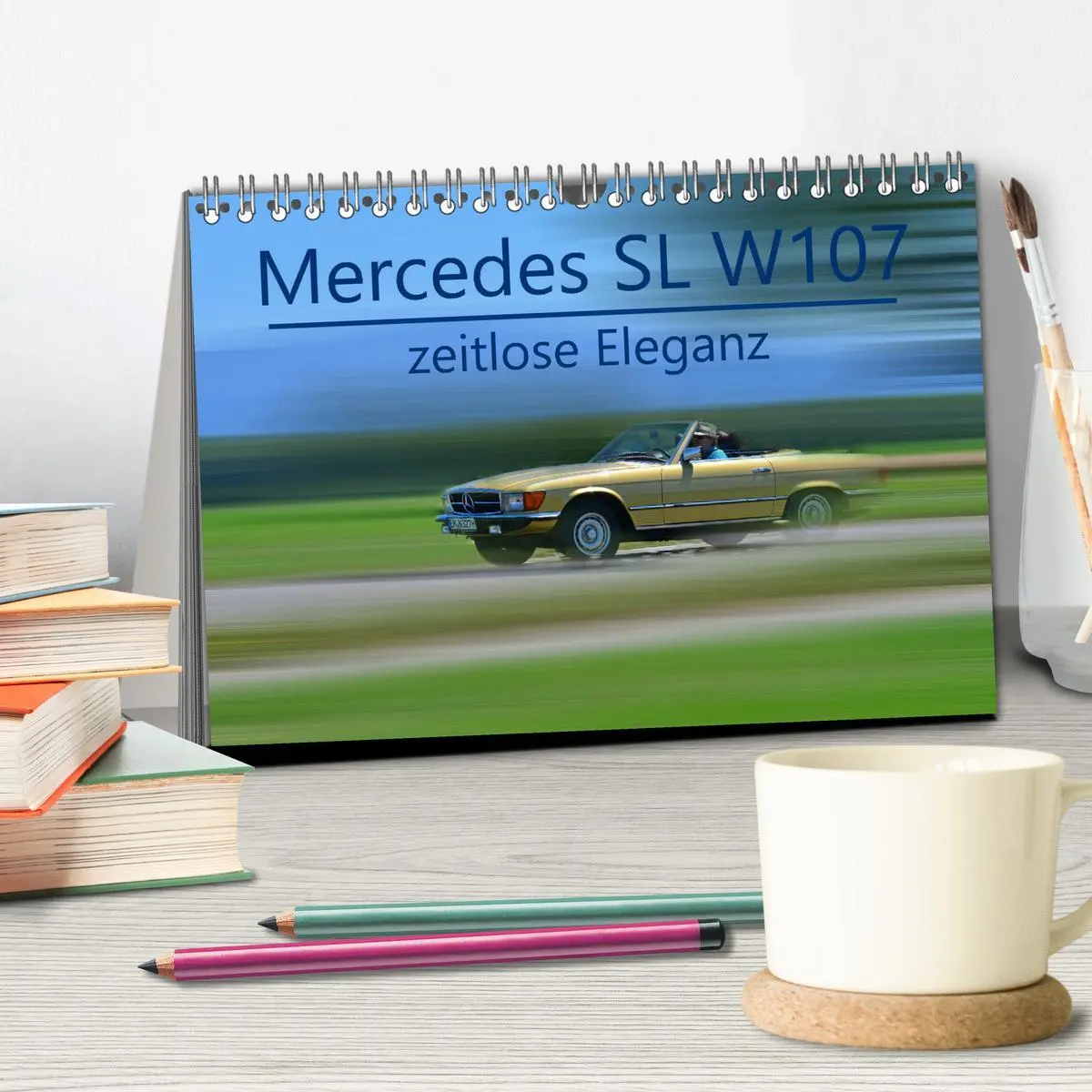 Bild: 9783457900772 | Mercedes SL W107 - zeitlose Eleganz (Tischkalender 2026 DIN A5...