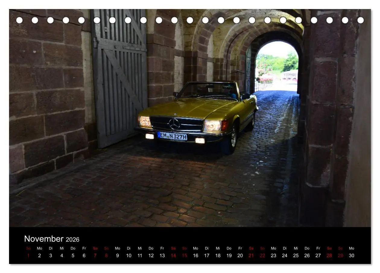Bild: 9783457900772 | Mercedes SL W107 - zeitlose Eleganz (Tischkalender 2026 DIN A5...