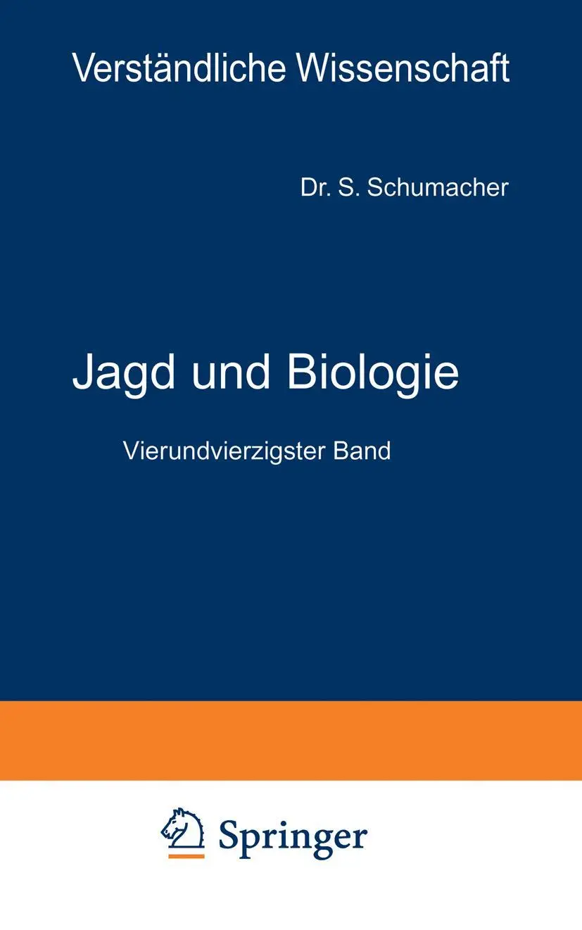 Cover: 9783642890772 | Jagd und Biologie | Ein Grundriß der Wildkunde | Marienfrid | Buch