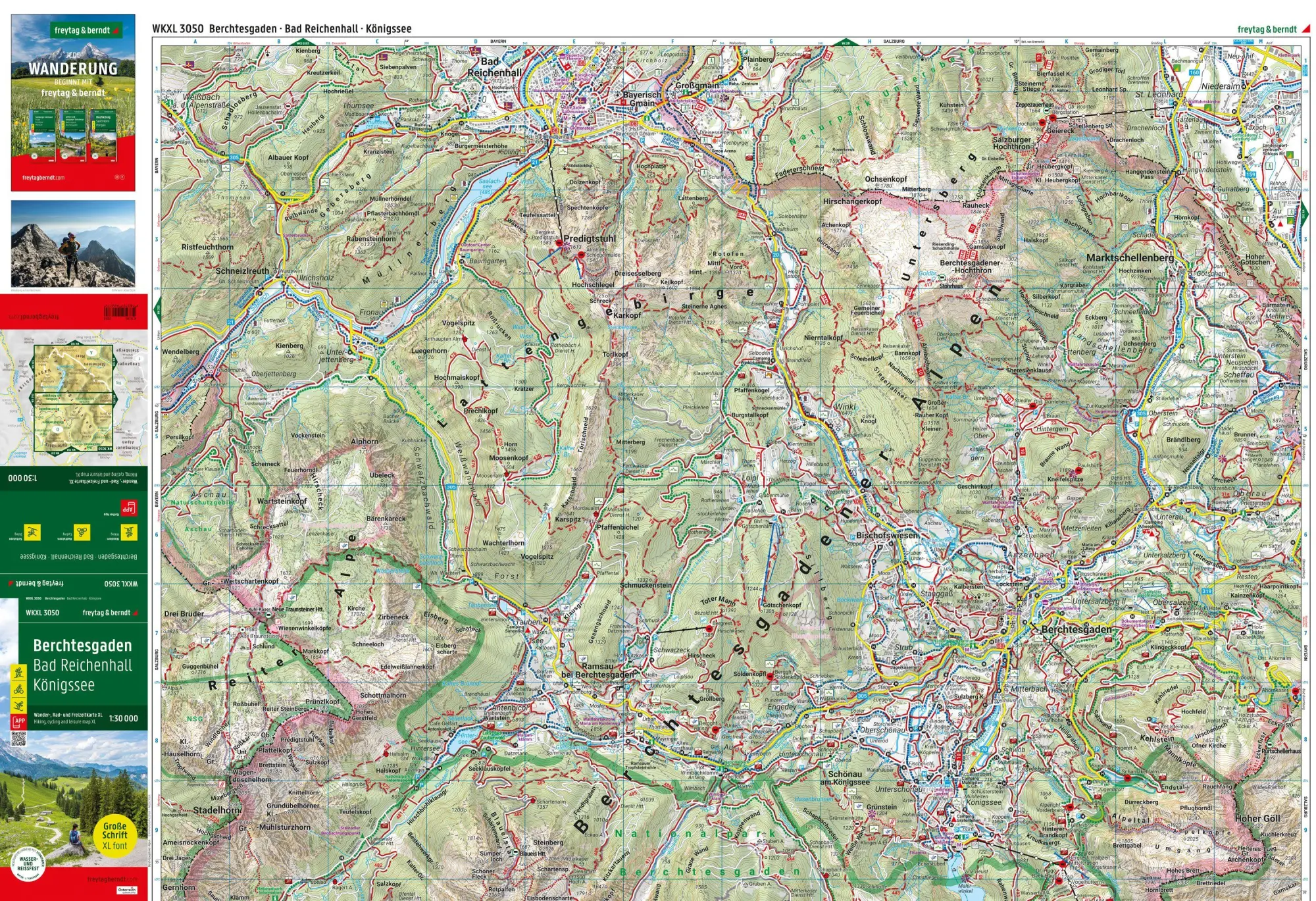 Bild: 9783707920772 | freytag &amp; berndt Wanderkarte WKXL 3050 Berchtesgaden XL, Bad...