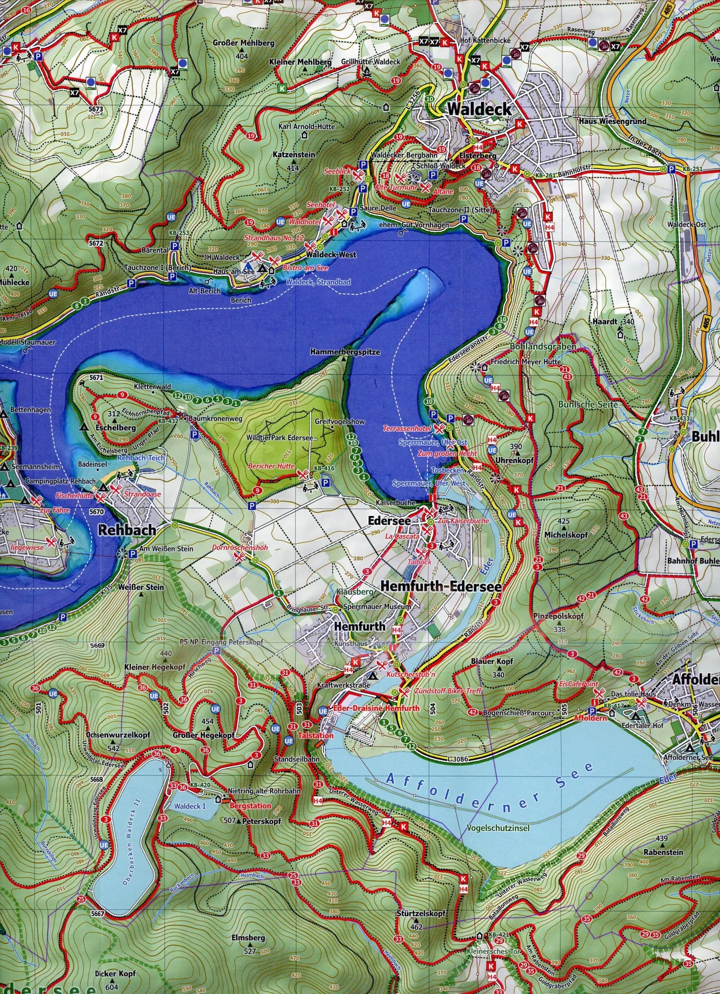 Bild: 9783960990772 | Edersee - Kellerwald Nord, Blatt 50-566, 1 : 25 000 | NaturNavi | 2020