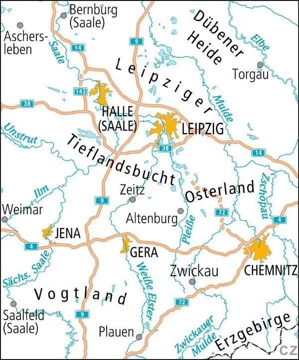 Bild: 9783969900772 | ADFC-Radtourenkarte 13 Saale /Westliches Erzgebirge 1:150.000,...