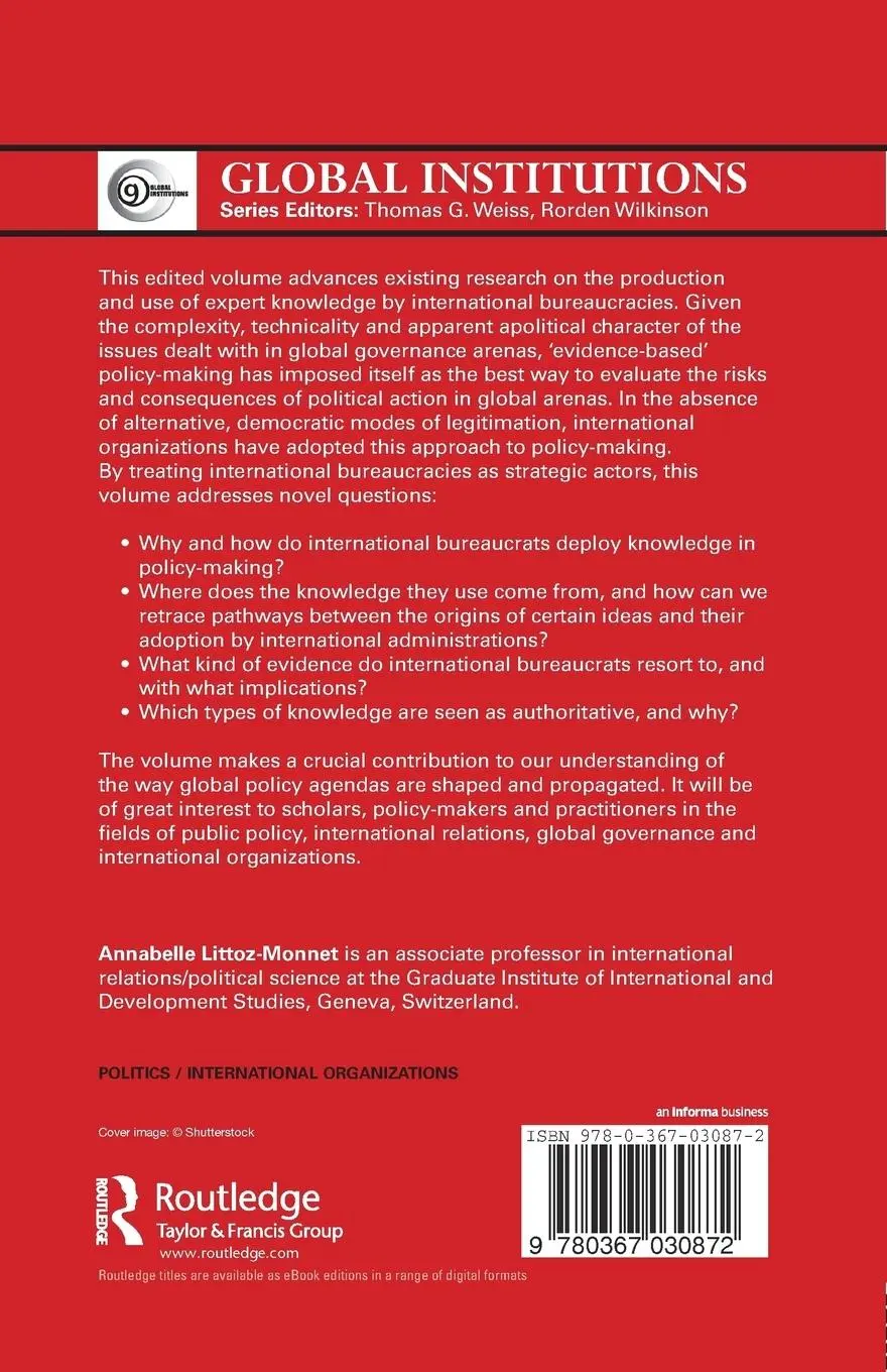 Rückseite: 9780367030872 | The Politics of Expertise in International Organizations | Taschenbuch