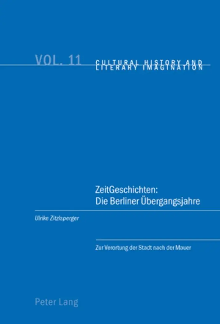 Cover: 9783039110872 | ZeitGeschichten: Die Berliner Übergangsjahre | Ulrike Zitzlsperger