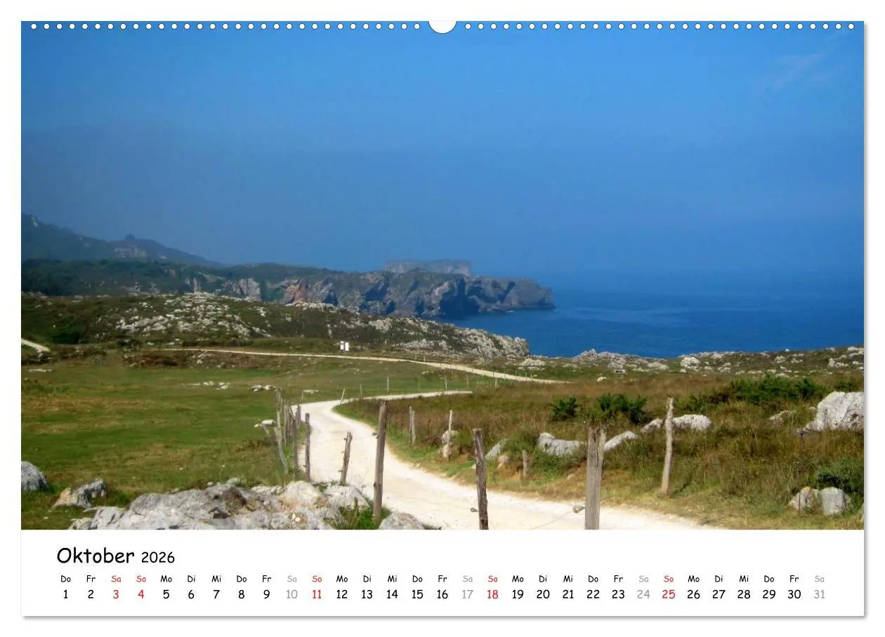 Bild: 9783516080872 | Camino del norte - Küstenweg (Wandkalender 2026 DIN A2 quer),...