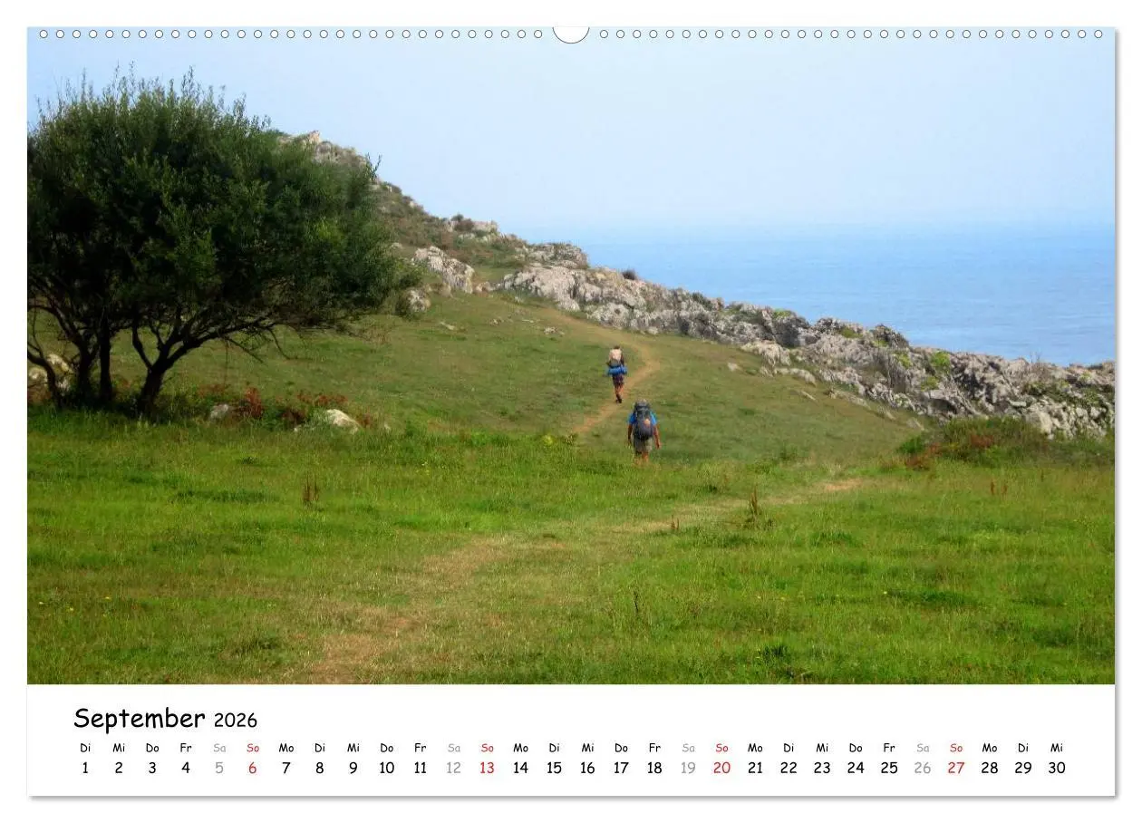 Bild: 9783516080872 | Camino del norte - Küstenweg (Wandkalender 2026 DIN A2 quer),...