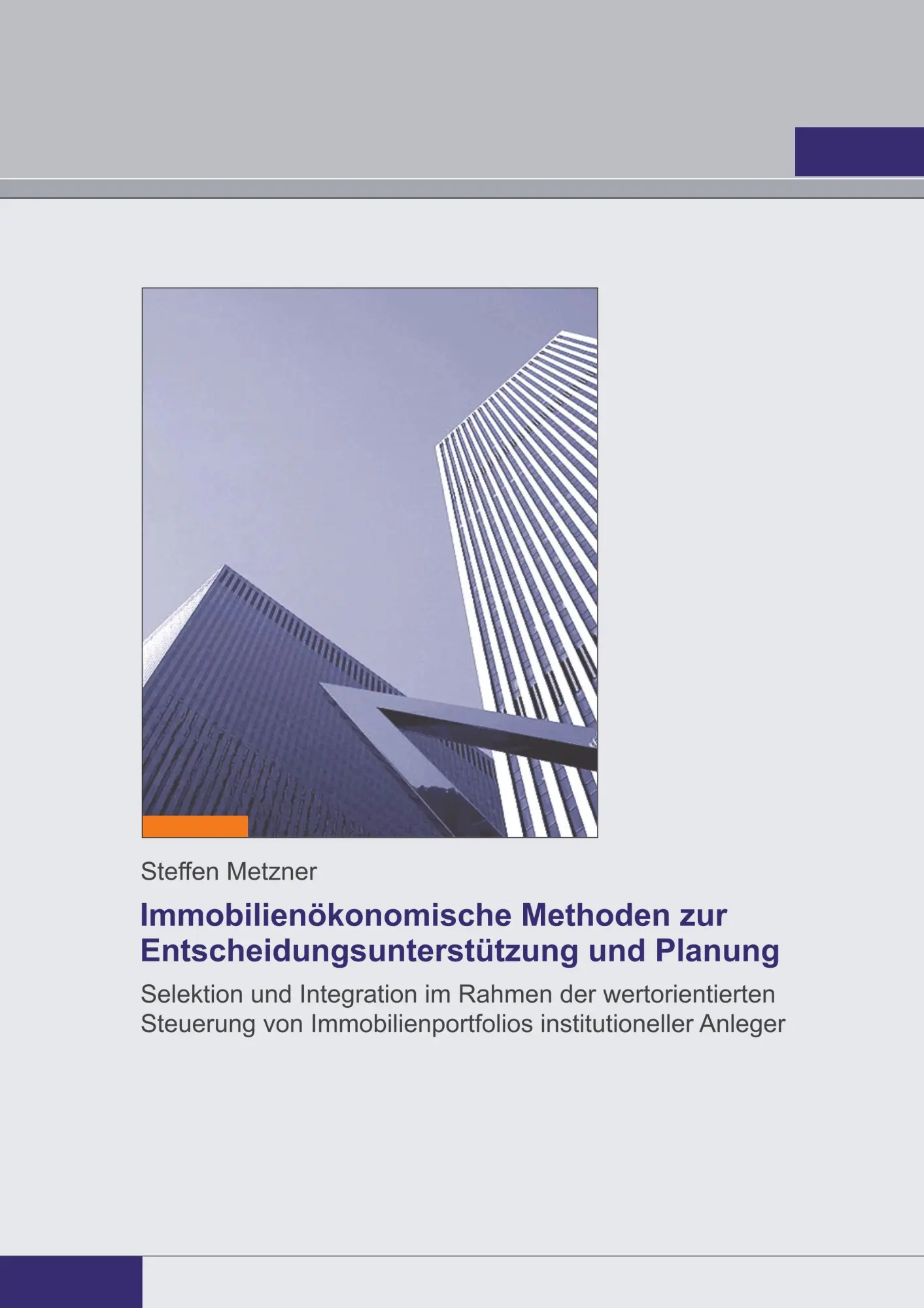 Cover: 9783752840872 | Immobilienökonomische Methoden zur Entscheidungsunterstützung und...