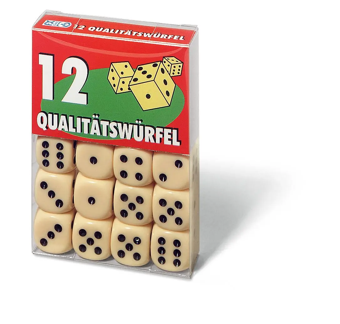 Cover: 4005556270972 | 12 Qualitätswürfel in Klarsichtbox. FXS Würfeln/ Zubehör | Spiel