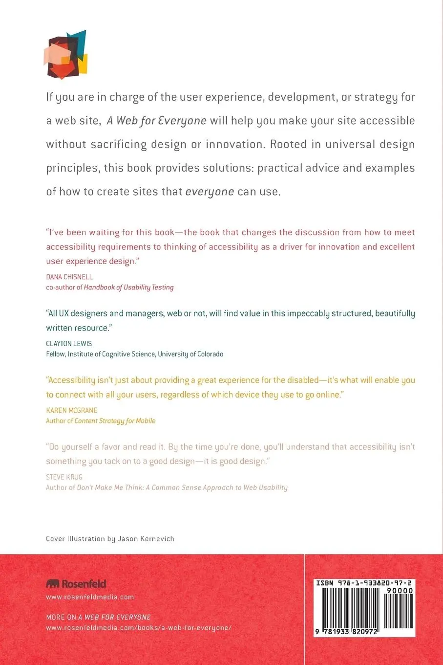 Rückseite: 9781933820972 | A Web for Everyone | Digital Governance by Design | Lisa Welchman