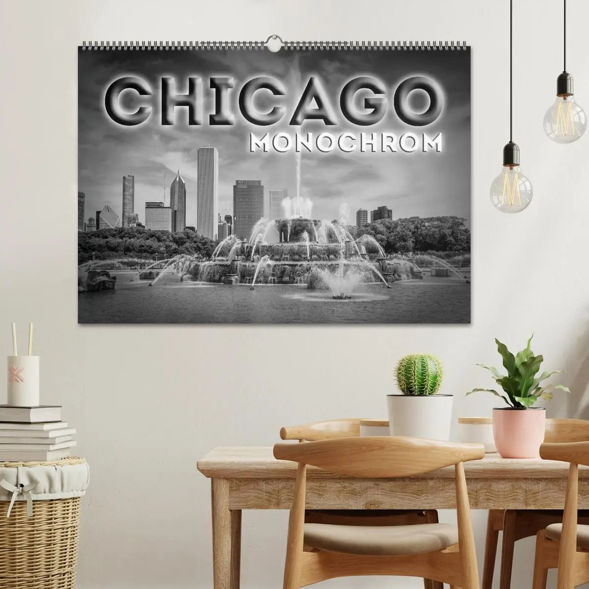Bild: 9783516210972 | CHICAGO Monochrom (Wandkalender 2026 DIN A2 quer), CALVENDO...