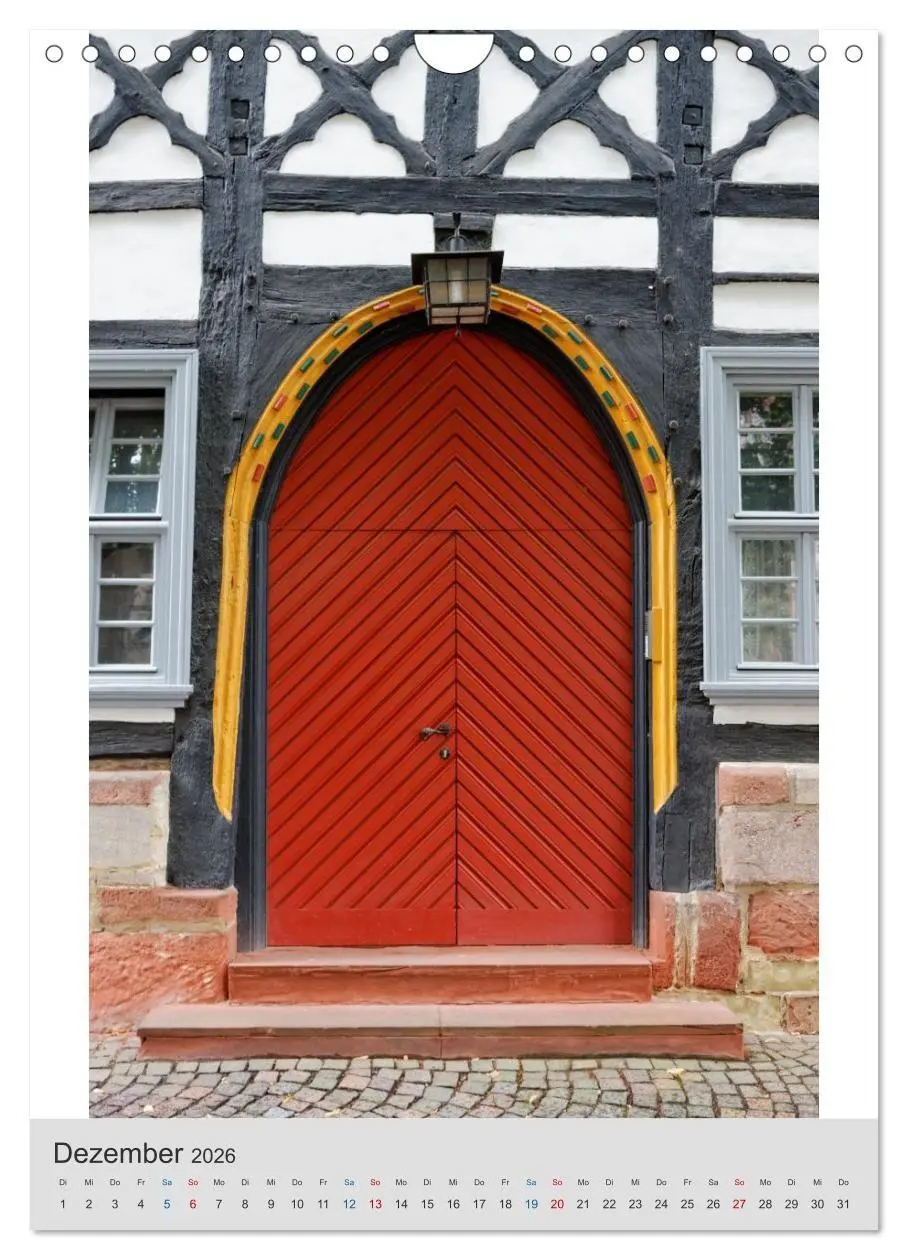 Bild: 9783516690972 | Bad Hersfelder Türen (Wandkalender 2026 DIN A4 hoch), CALVENDO...