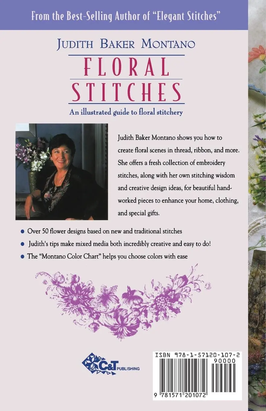Rückseite: 9781571201072 | Floral Stitches | Judith Baker Montano | Taschenbuch | Englisch | 2000