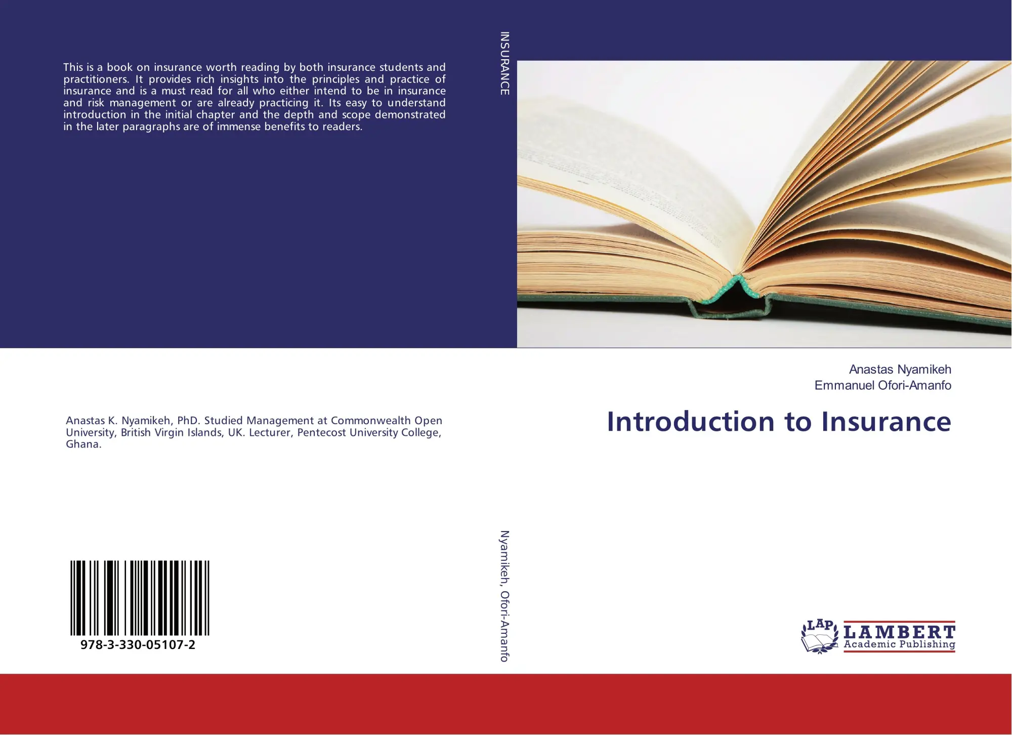 Cover: 9783330051072 | Introduction to Insurance | Anastas Nyamikeh (u. a.) | Taschenbuch