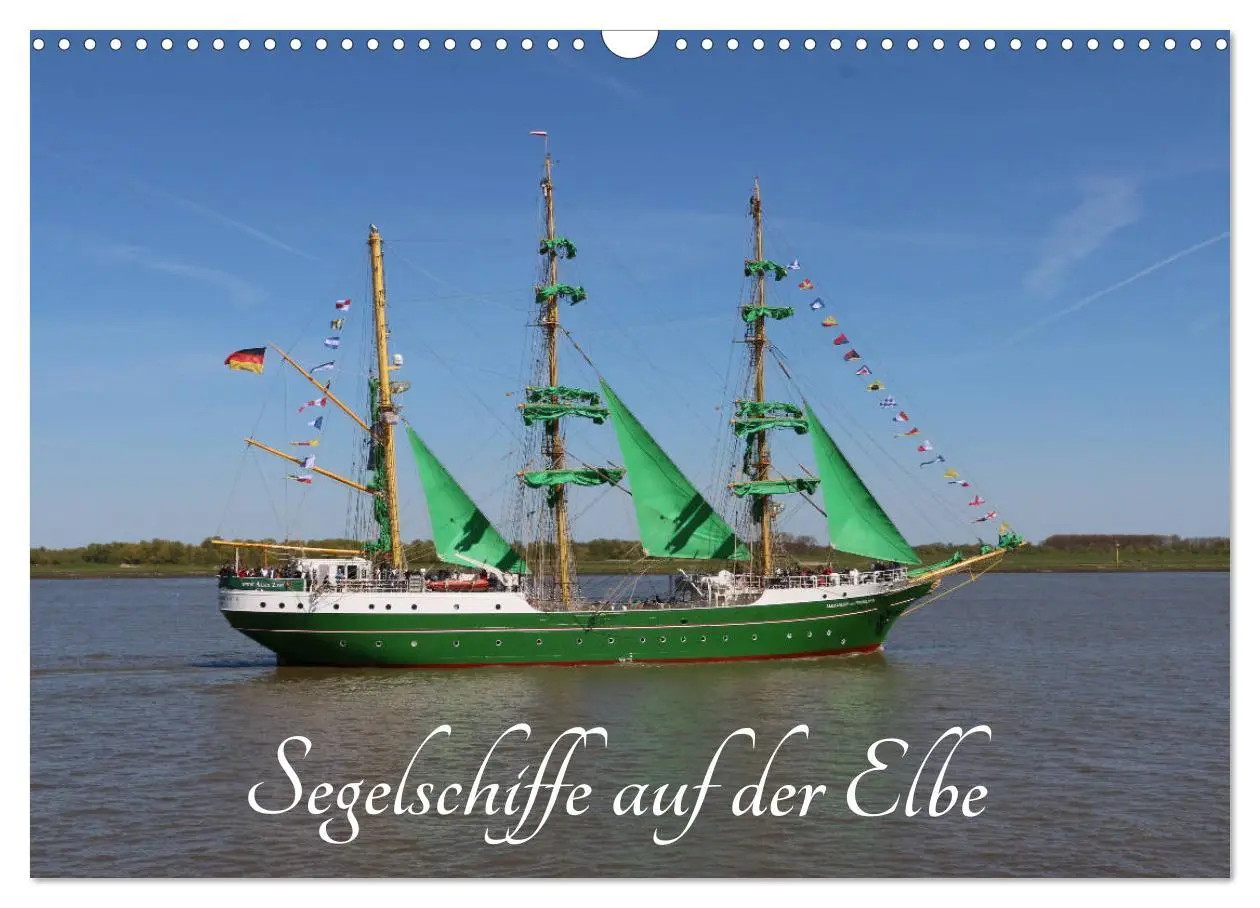 Cover: 9783457871072 | Segelschiffe auf der Elbe (Wandkalender 2026 DIN A3 quer), CALVENDO...