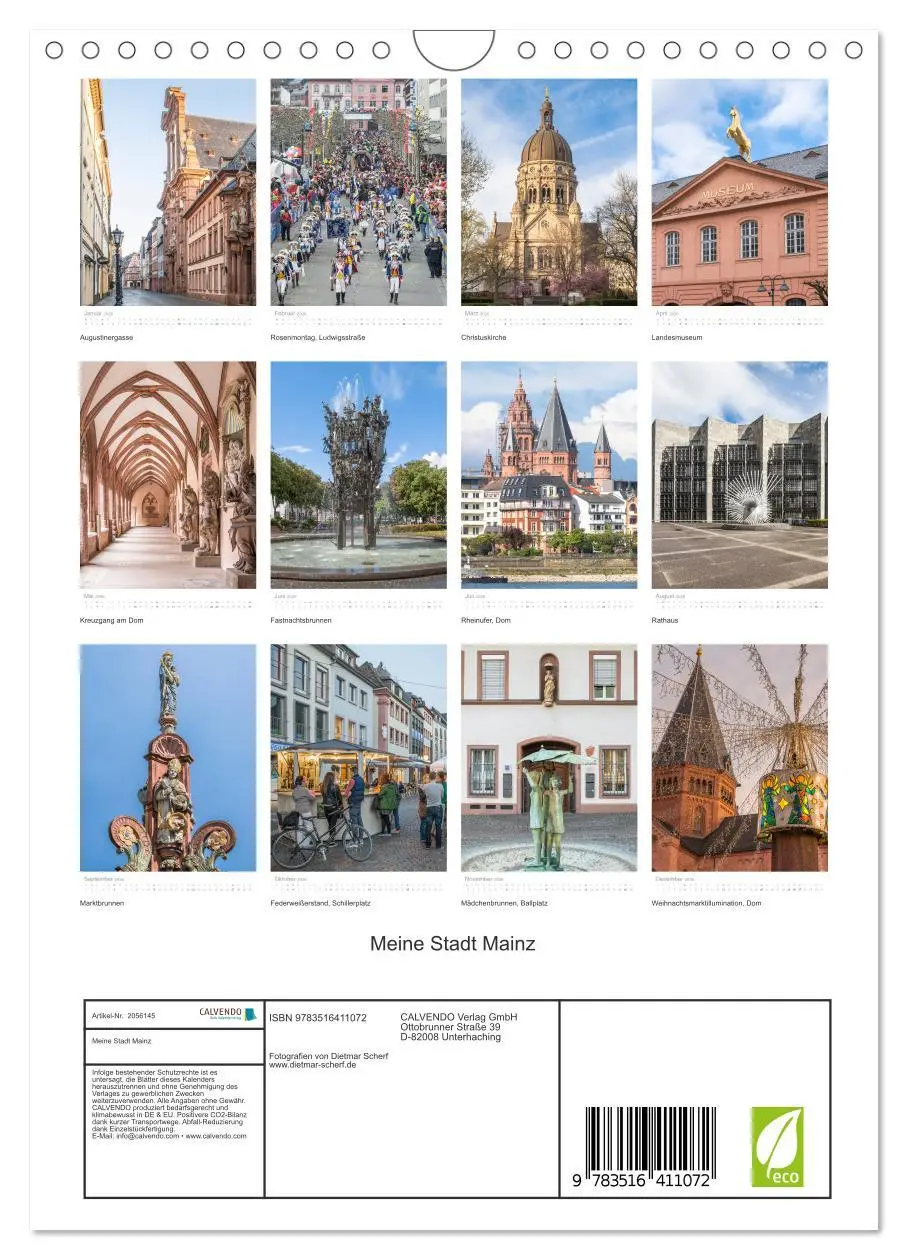 Bild: 9783516411072 | Meine Stadt Mainz (Wandkalender 2026 DIN A4 hoch), CALVENDO...
