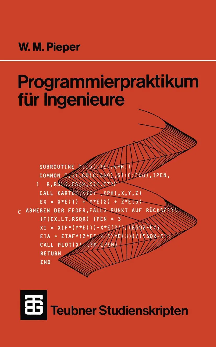 Cover: 9783519001072 | Programmierpraktikum für Ingenieure | Wilhelm M. Pieper | Taschenbuch