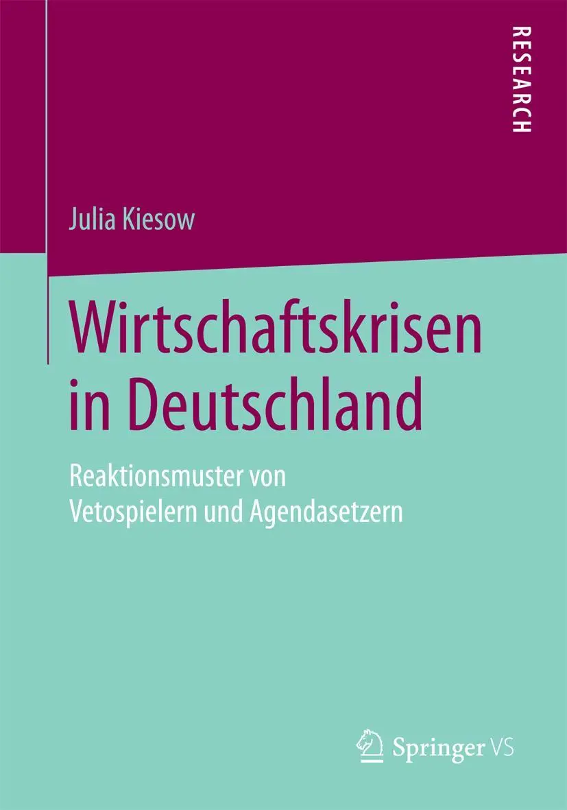 Cover: 9783658081072 | Wirtschaftskrisen in Deutschland | Julia Kiesow | Taschenbuch | xviii