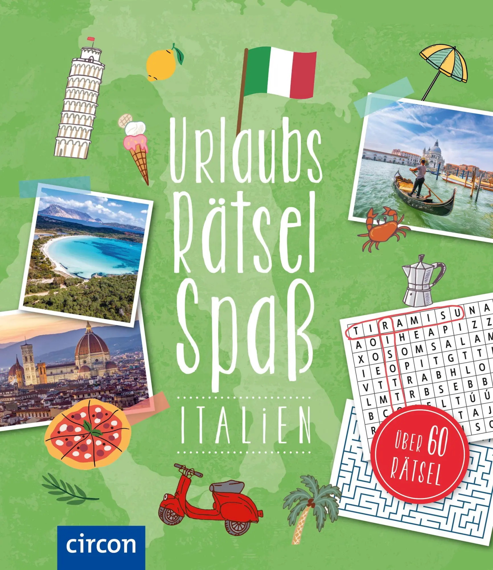 Cover: 9783790101072 | Urlaubsrätsel-Spaß Italien | Mein Ferienblock | Isabella Bergmann