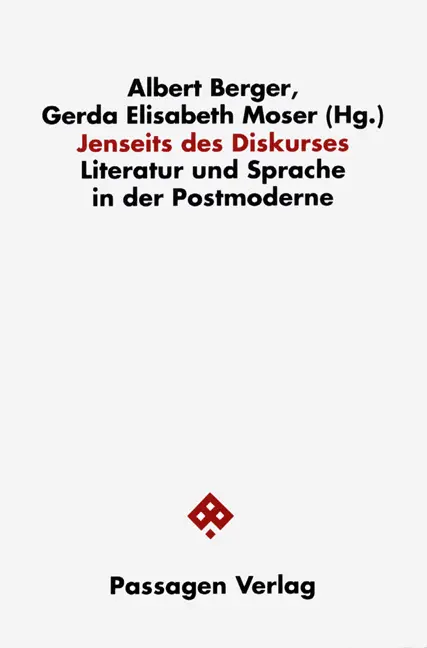 Cover: 9783851651072 | Jenseits des Diskurses | Literatur und Sprache in der Postmoderne