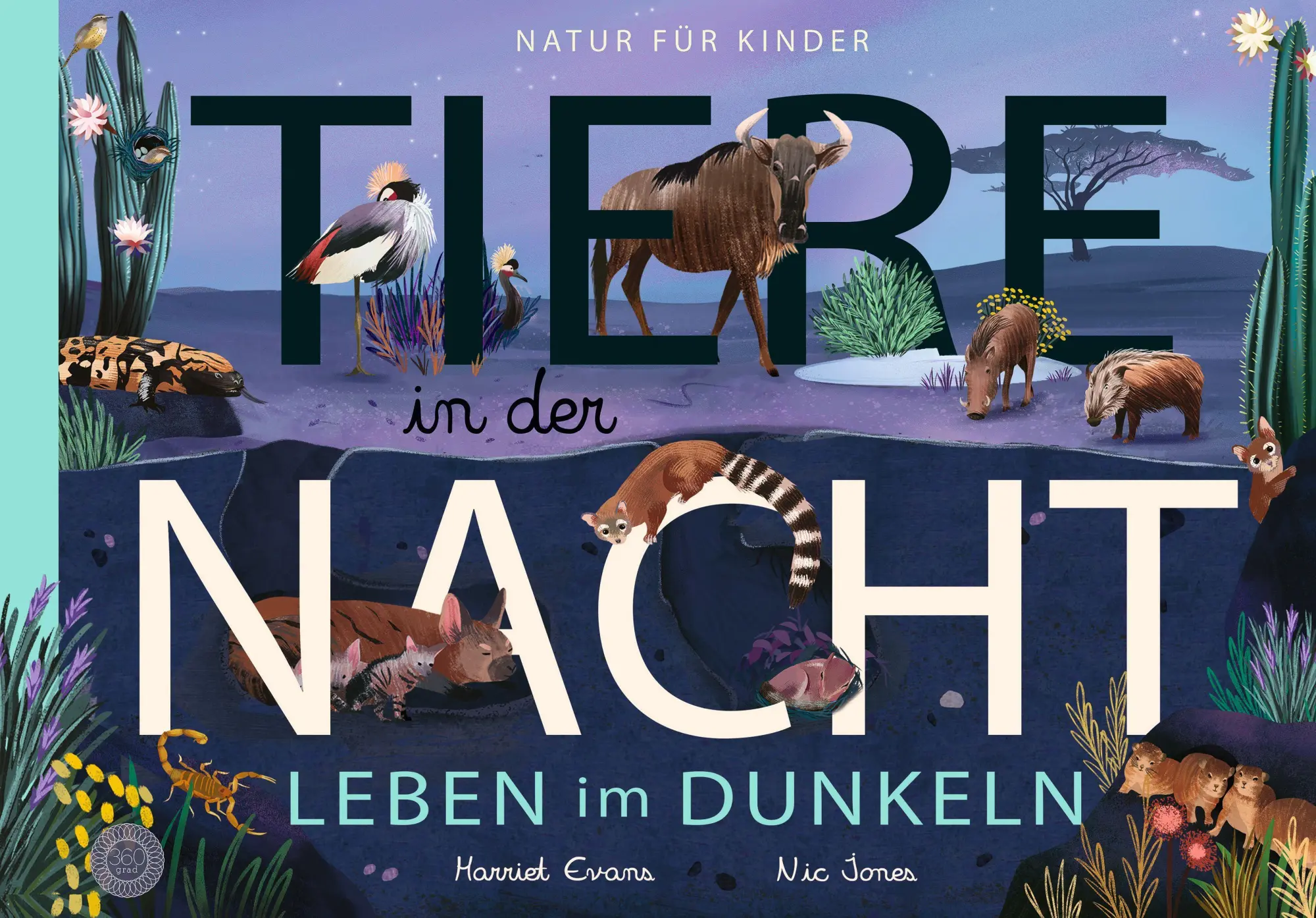 Cover: 9783961851072 | Tiere in der Nacht - Leben im Dunkeln | Natur für Kinder, Mit Klappen