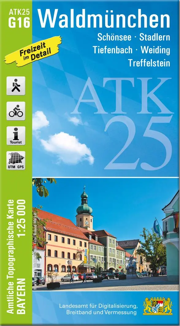 Cover: 9783987761072 | ATK25-G16 Waldmünchen (Amtliche Topographische Karte 1:25000) | 2025