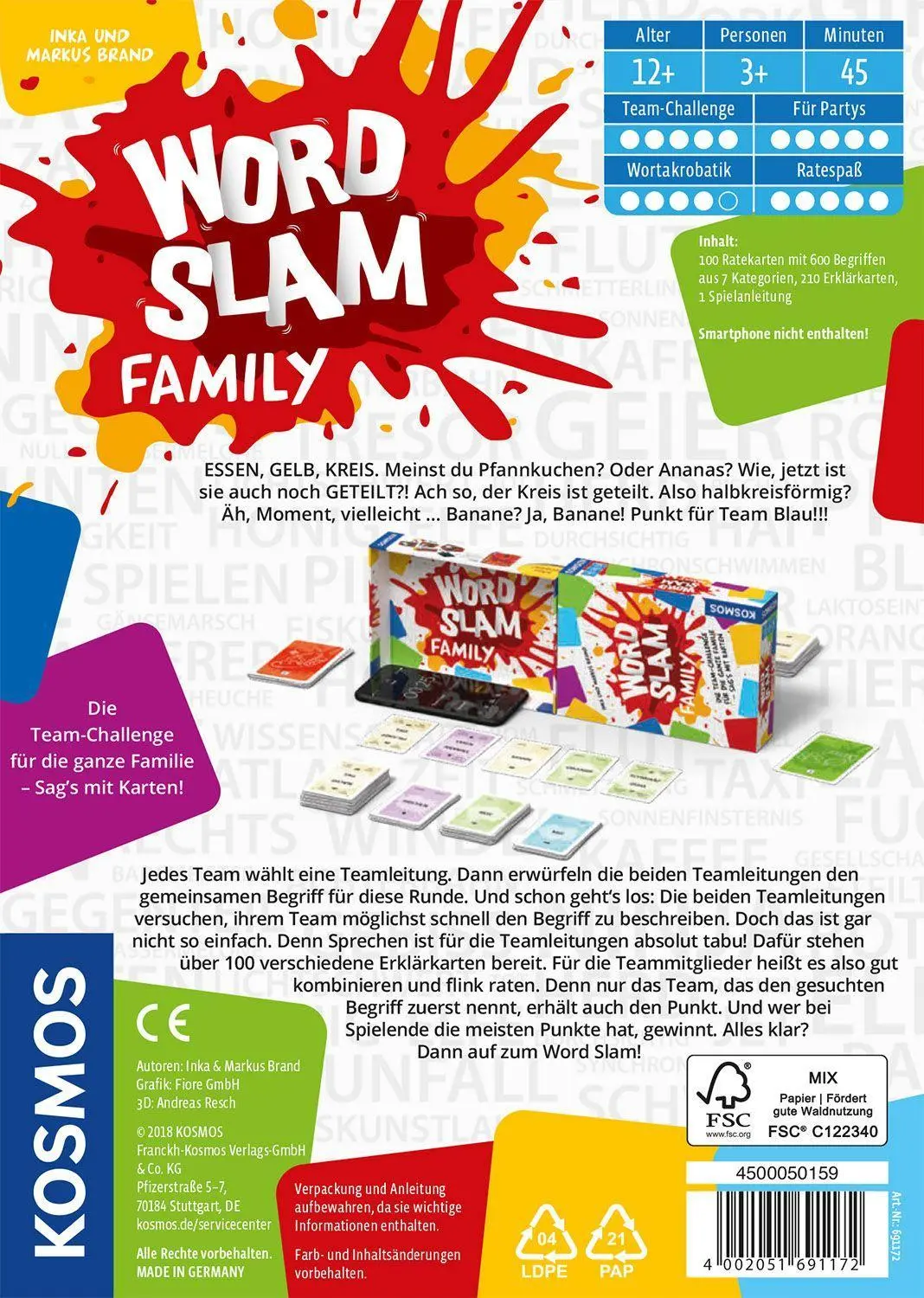 Bild: 4002051691172 | Word Slam Family | Inka Brand (u. a.) | Spiel | Brettspiel | Deutsch