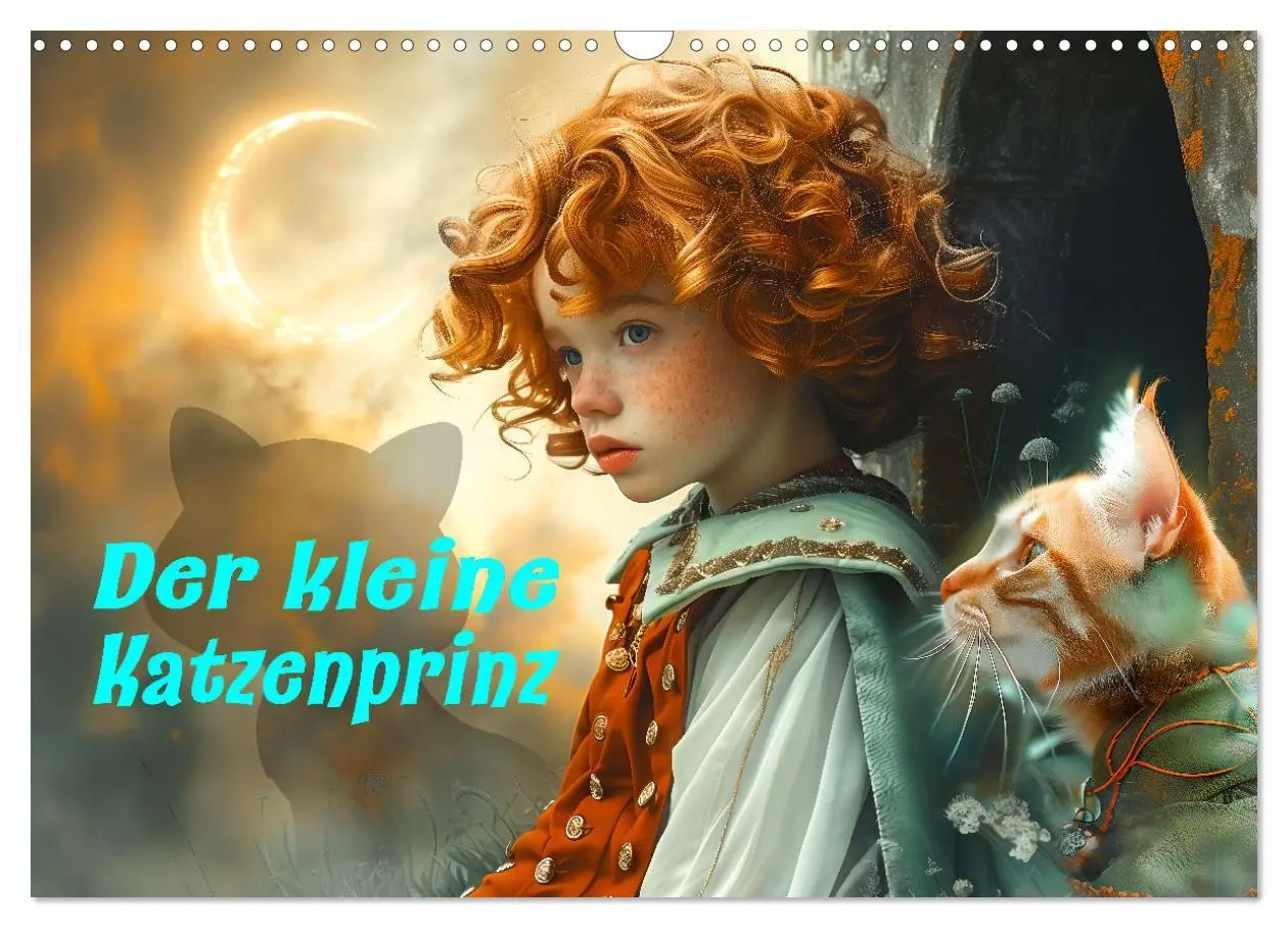 Cover: 9783457241172 | Der kleine Katzenprinz (Wandkalender 2025 DIN A3 quer), CALVENDO...