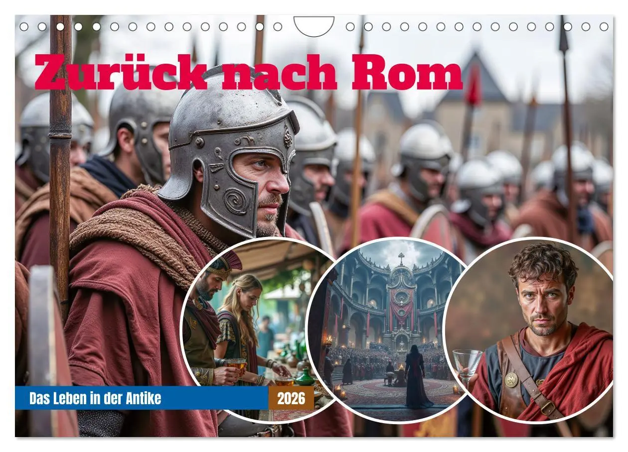 Cover: 9783457311172 | Zurück nach Rom - Das Leben in der Antike (Wandkalender 2026 DIN A4...