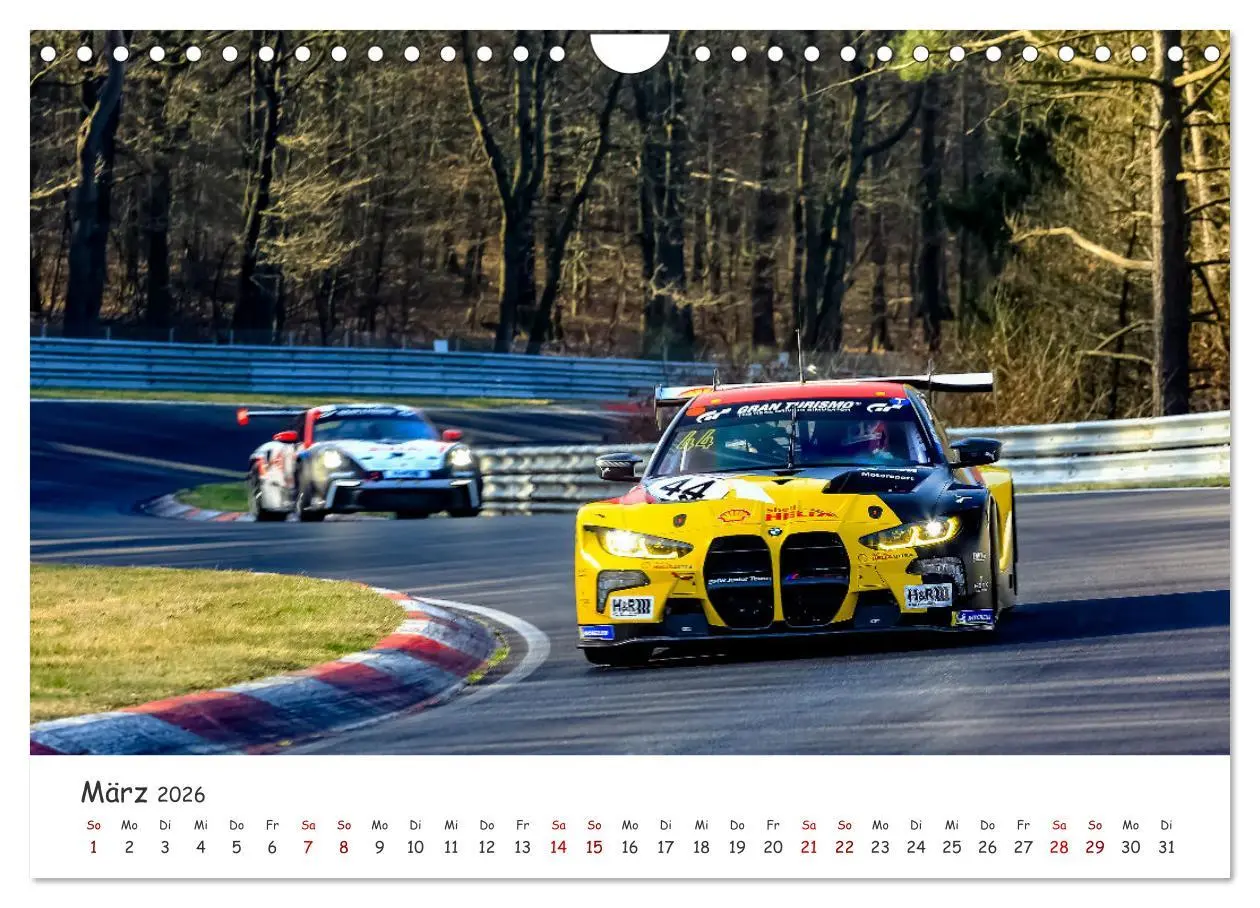 Bild: 9783457551172 | Nüburgring Langstrecken Serie 2026 (Wandkalender 2026 DIN A4 quer),...